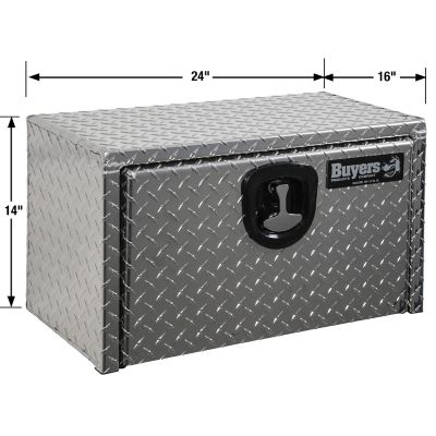 Image showing 4 th Buyers Products Diamond Tread Aluminum Underbody Truck Box, 14 in. x 16 in. x 24 in.