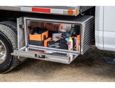 Image showing 7 th Buyers Products Diamond Tread Aluminum Underbody Truck Box, 14 in. x 16 in. x 24 in.