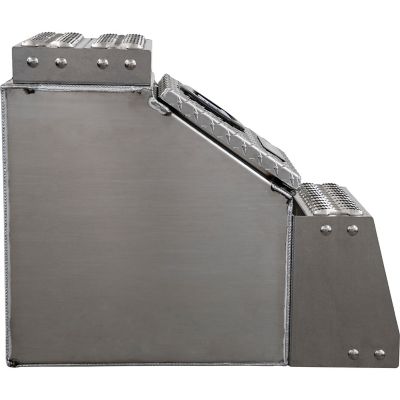 Image showing  Heavy-Duty Diamond Tread Aluminum Step Tool Box, 24 in. x 28 in. x 18 in.