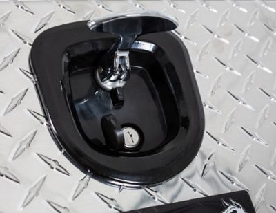 Image showing  Heavy-Duty Diamond Tread Aluminum Step Tool Box, 24 in. x 28 in. x 24 in.