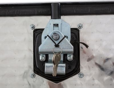 Image showing  Heavy-Duty Diamond Tread Aluminum Step Tool Box, 24 in. x 28 in. x 24 in.