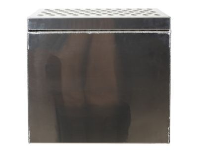 Image showing 8 th Buyers Products Heavy-Duty Diamond Tread Aluminum Step Tool Box, 24 in. x 28 in. x 24 in.