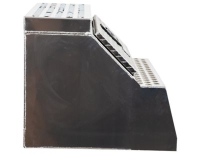 Image showing  Heavy-Duty Diamond Tread Aluminum Step Tool Box, 24 in. x 28 in. x 30 in.