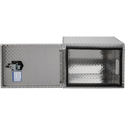 Image showing  Diamond Tread Aluminum Barn Door Underbody Truck Box, 18 in. x 18 in. x 24 in.