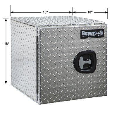 Image showing  Diamond Tread Aluminum Barn Door Underbody Truck Box, 18 in. x 18 in. x 18 in.