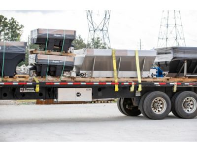 Image showing  Diamond Tread Aluminum Barn Door Underbody Truck Box with 3-Point Latch, 18 in. x 18 in. x 48 in.