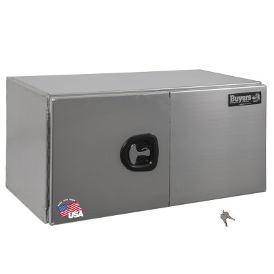 Buyers Products Smooth Aluminum Underbody Truck Box with Barn Door, 18 in. x 18 in. x 60 in.
