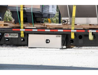 Image showing  Smooth Aluminum Underbody Truck Box with Barn Door, 18 in. x 18 in. x 60 in.