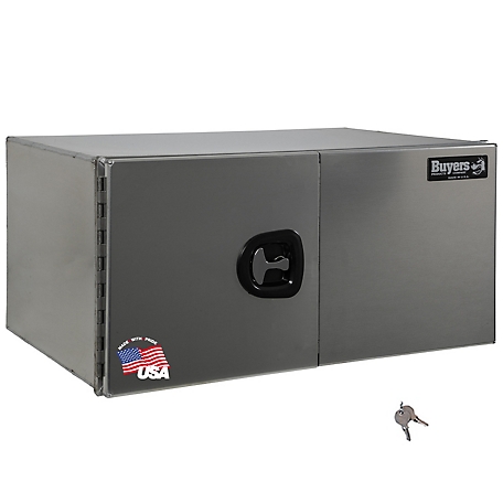 Buyers Products 24 in. x 24 in. x 36 in. Smooth Aluminum Underbody Truck Box with Barn Door