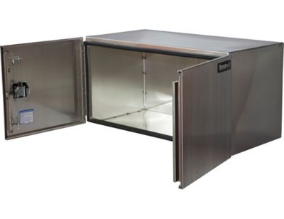 Image showing  Smooth Aluminum Barn Door Underbody Truck Box, 24 in. x 24 in. x 48 in.