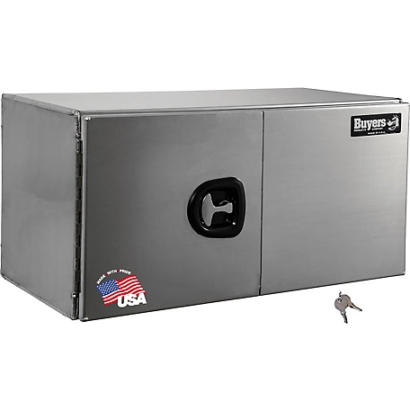 Buyers Products 18 in. x 18 in. x 36 in. XD Smooth Aluminum Underbody Truck Box with Barn Door