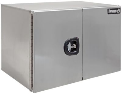 Buyers Products 18 in. x 18 in. x 48 in. Pro Series Smooth Aluminum Underbody Truck Box with Barn Door