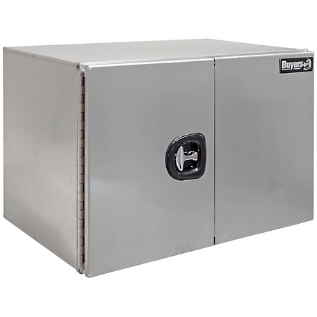 Buyers Products 18 in. x 18 in. x 48 in. Pro Series Smooth Aluminum Underbody Truck Box with Barn Door