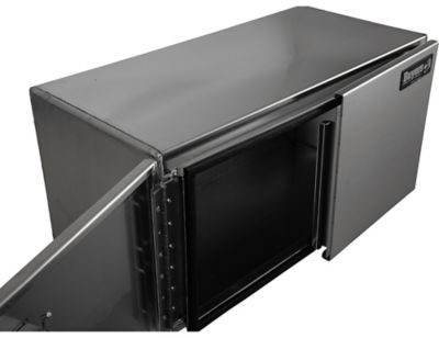 Image showing 4 th Buyers Products Pro Series Smooth Aluminum Barn Door Underbody Truck Box, 18 in. x 18 in. x 48 in.