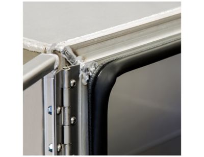 Image showing 5 th Buyers Products Pro Series Smooth Aluminum Barn Door Underbody Truck Box, 18 in. x 18 in. x 48 in.