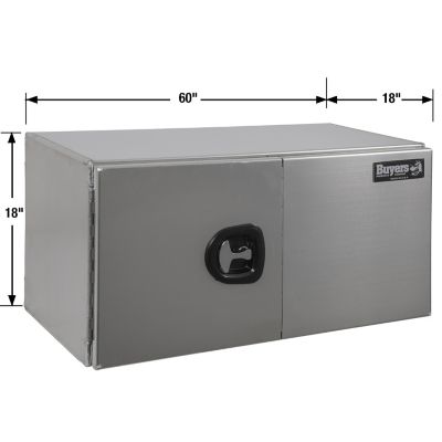 Image showing  Pro Series Smooth Aluminum Barn Door Underbody Truck Box, 18 in. x 18 in. x 60 in.