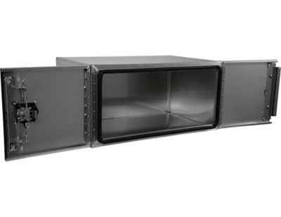 Image showing  Pro Series Smooth Aluminum Underbody Truck Box with Barn Door, 18 in. x 24 in. x 60 in.