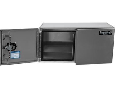 Image showing 4 th Buyers Products Pro Series Smooth Aluminum Underbody Truck Box with Double Barn Door, 24 in. x 24 in. x 48 in.