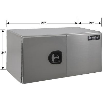 Image showing  Pro Series Smooth Aluminum Barn Door Underbody Truck Box, 24 in. x 24 in. x 72 in.