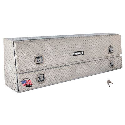 Buyers Products 21 in. x 13.5/10 in. x 72 in. Diamond Tread Aluminum Contractor Truck Tool Box