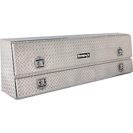 Buyers Products 21 in. x 13.5/10 in. x 72 in. Diamond Tread Aluminum Contractor Truck Tool Box