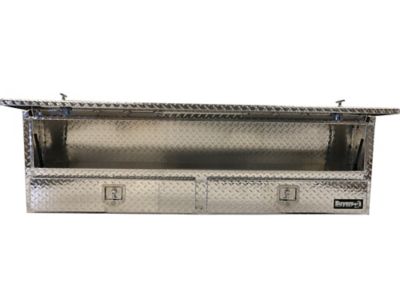 Image showing  21 in. x 13.5/10 in. x 88 in. Diamond Tread Aluminum Contractor Truck Tool Box with Drawers