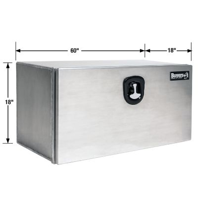 Image showing 1 th Buyers Products Pro Series Smooth Aluminum Underbody Truck Box, 18 in. x 18 in. x 60 in.
