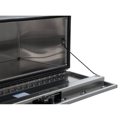 Image showing 5 th Buyers Products Pro Series Smooth Aluminum Underbody Truck Box, 18 in. x 24 in. x 48 in.