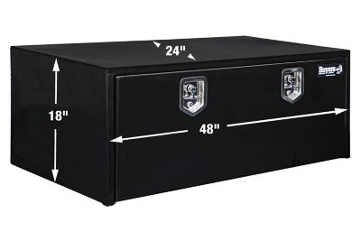 Image showing  Steel Underbody Truck Box, 18 in. x 24 in. x 48 in., Black