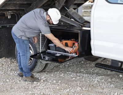 Image showing  Steel Underbody Truck Box, 18 in. x 24 in. x 48 in., Black