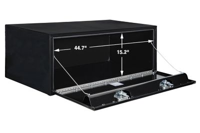 Image showing  Steel Underbody Truck Box, 18 in. x 24 in. x 48 in., Black
