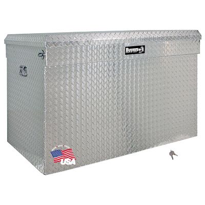 Buyers Products 49 in. x 30 in. x 30 in. Diamond Tread Aluminum All-Purpose Jumbo Truck Tool Chest