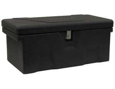 Buyers Products 13.5 in. x 32 in. Poly Multi-Purpose Truck Tool Chest, 1 Zinc Hasp, Black