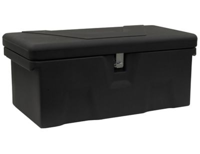 Buyers Products 13.5 in. x 32 in. Black Poly Multi-Purpose Truck Tool Chest, 1 Zinc Hasp