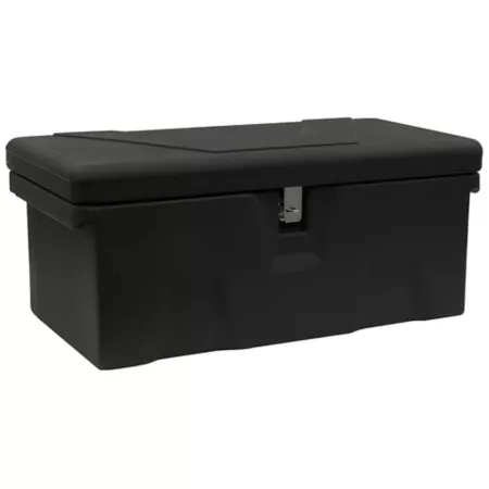 Buyers Products 13.5 in x 32 in Black Poly Multipurpose Truck Tool Box 1 Zinc Hasp Truck Tool Box Chests