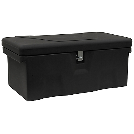 Buyers Products 13.5 in. x 32 in. Poly Multi-Purpose Truck Tool Chest, 1 Zinc Hasp, Black