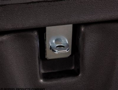 Image showing 9 th Romotech 13.5 x 32in. Black Poly Multi-Purpose Truck Tool Chest, 1 Zinc Hasp