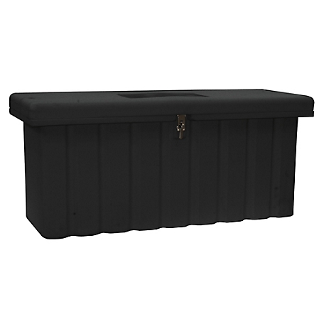 Buyers Products 22.5 in. x 19.5 in. x 24.5 in. Poly Multi-Purpose Truck Tool Chest, 1 Zinc Hasp, Black