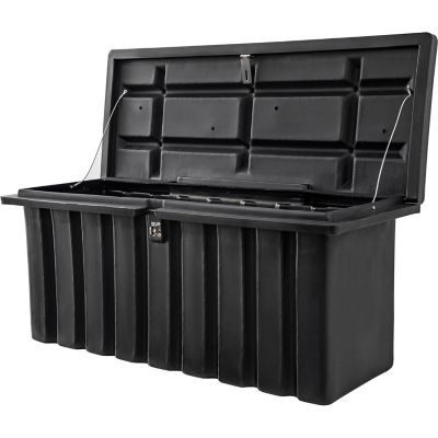Image showing  22.5 in. x 19.5 in. x 24.5 in. Poly Multi-Purpose Truck Tool Chest, 1 Zinc Hasp, Black