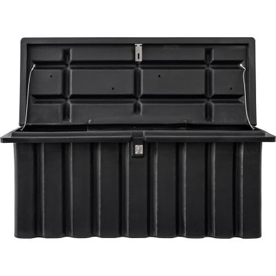 Image showing  22.5 in. x 19.5 in. x 24.5 in. Poly Multi-Purpose Truck Tool Chest, 1 Zinc Hasp, Black