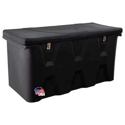 Buyers Products 26 in. x 23 in. x 51 in. Poly Multi-Purpose Truck Tool Chest, 2 Zinc Hasps, Black