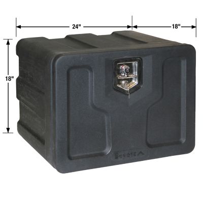 Image showing  Poly Underbody Truck Box, 18 in. x 18 in. x 24 in., Black