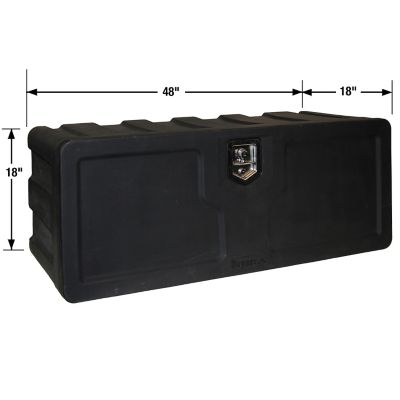 Image showing  Poly Underbody Truck Box, 18 x 18 x 48in., Black