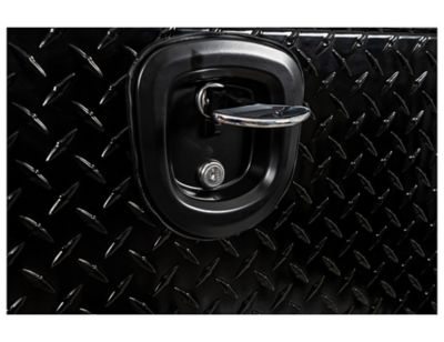 Image showing 5 th Buyers Products 18 in. x 16 in. x 90 in. Gloss Black Diamond Tread Aluminum Topsider Truck Tool Box