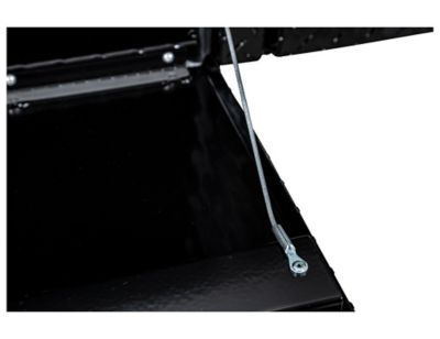 Image showing 6 th Buyers Products 18 in. x 16 in. x 90 in. Gloss Black Diamond Tread Aluminum Topsider Truck Tool Box