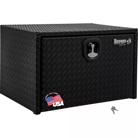 Buyers Products Black Diamond 18 in x 18 in x 24 in Aluminum Tread Truck Box Underbody Truck Tool Boxes