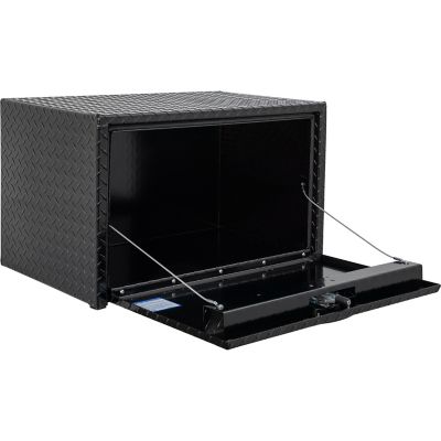 Image showing 7 th Buyers Products Diamond Tread Aluminum Underbody Truck Box, 18 in. x 18 in. x 24 in., Black