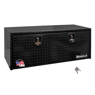 Buyers Products 18 in. x 18 in. x 48 in. Black Diamond Tread Aluminum Underbody Truck Box