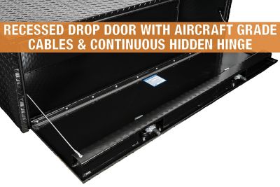 Image showing  Diamond Tread Aluminum Underbody Truck Box, 18 in. x 18 in. x 60 in., Black