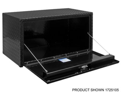 Image showing  Diamond Tread Aluminum Underbody Truck Box, 24 in. x 24 in. x 30 in., Black